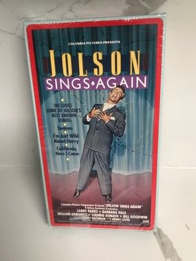 Jolson Sings Again Vintage VHS Movie 1987 NIB